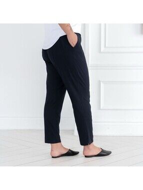 Encircled The Wanderer Slim Leg Pant Navy Blue MicroModal Made in Canada S